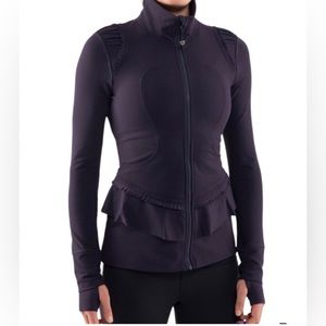 LuluLemon Ruffled Jacket in Dark Purple